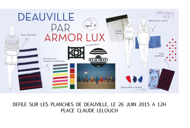 Armor Lux – défilé à Deauville le 26 juin – Agnès B