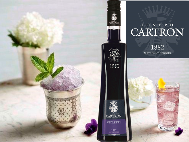Joseph Cartron - liqueur de violette - cocktails