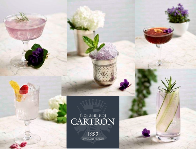 Liqueur de violette - cocktails créatif - Joseph Cartron