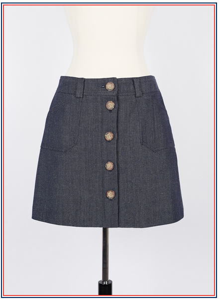 jupe en jean Inès de la Fressange - Mado mini skirt in denim