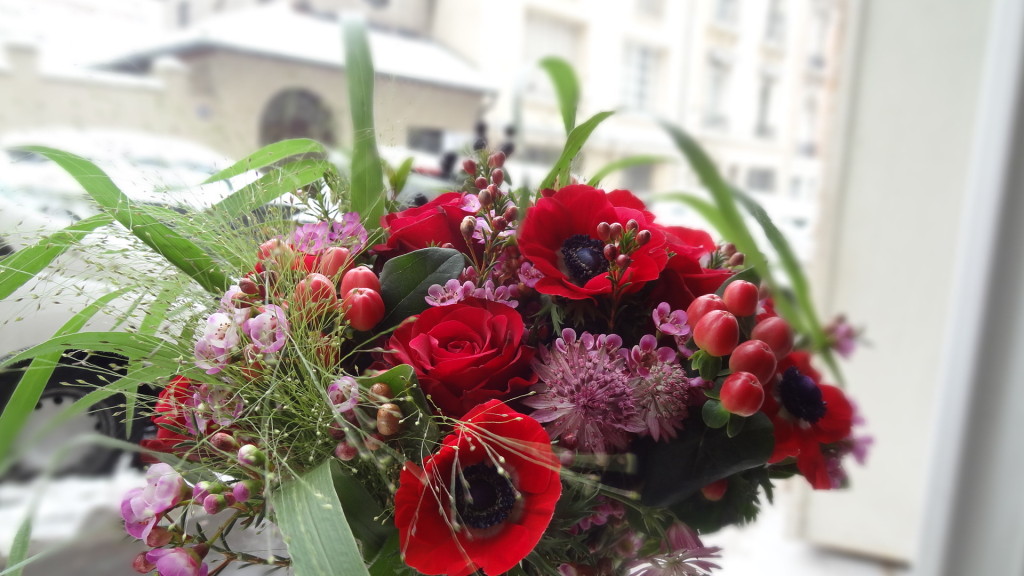 Interflora - un bouquet de fleurs pour la Saint Valentin - livraison