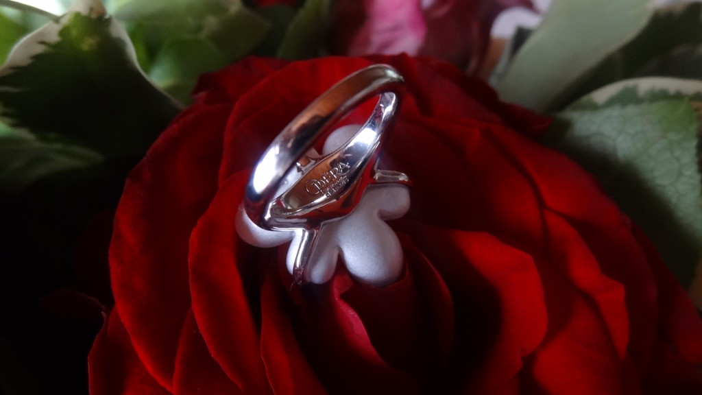 Bague Lalique - bijou d'exception en cristal - Fleur de neige