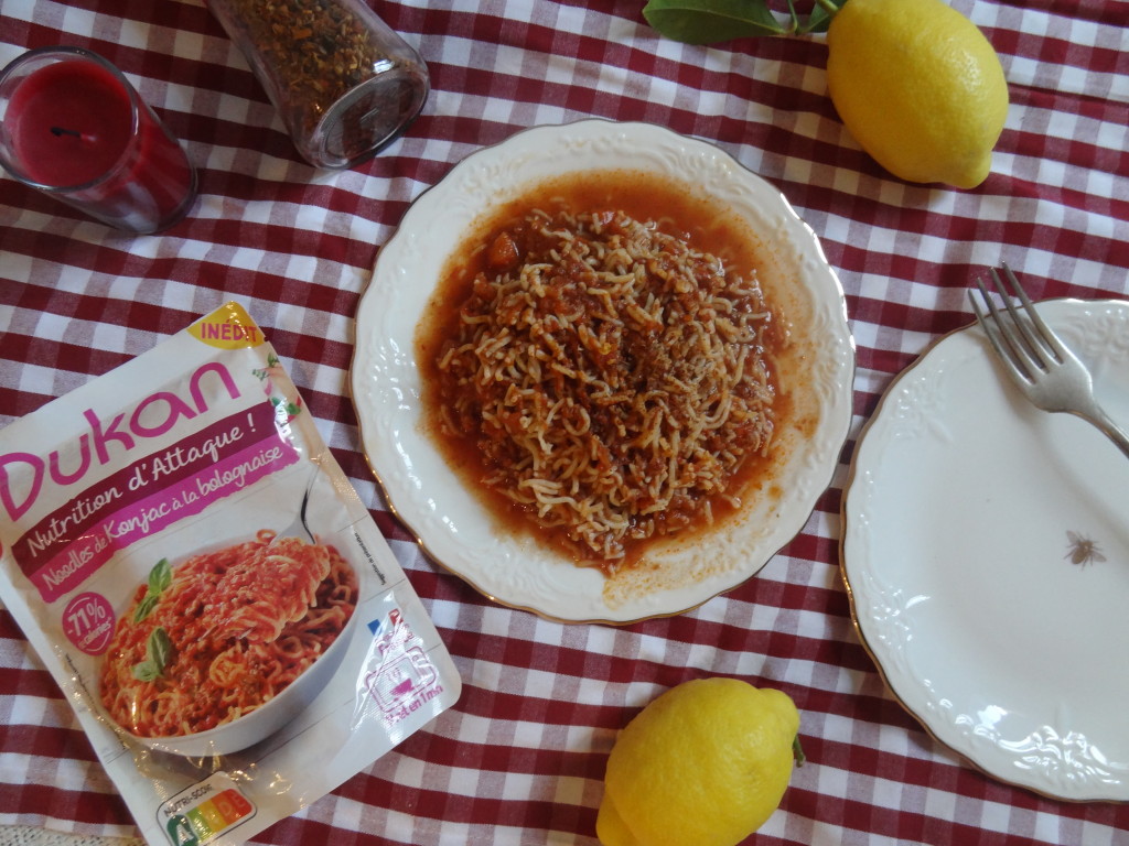 Les noodles de Konjac à la bolognaise Dukan