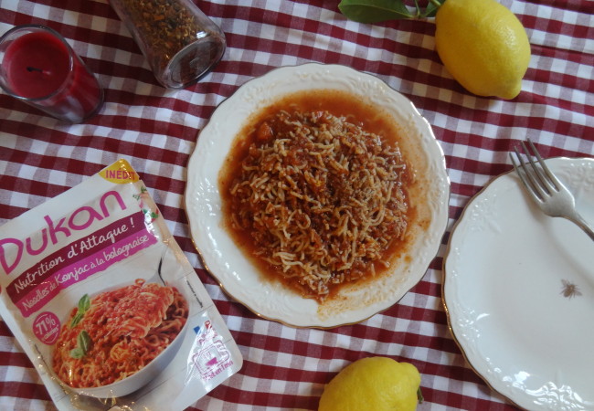 Les noodles de Konjac à la bolognaise Dukan