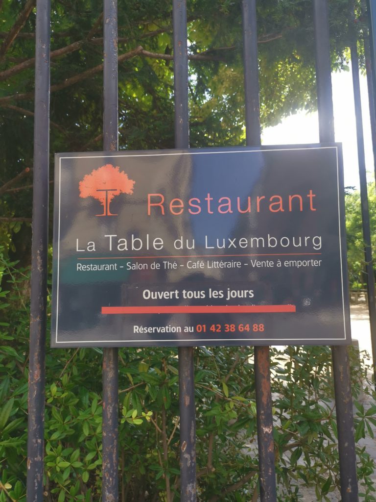 La Table du Luxembourg – un restaurant terrasse en plein cœur du jardin 