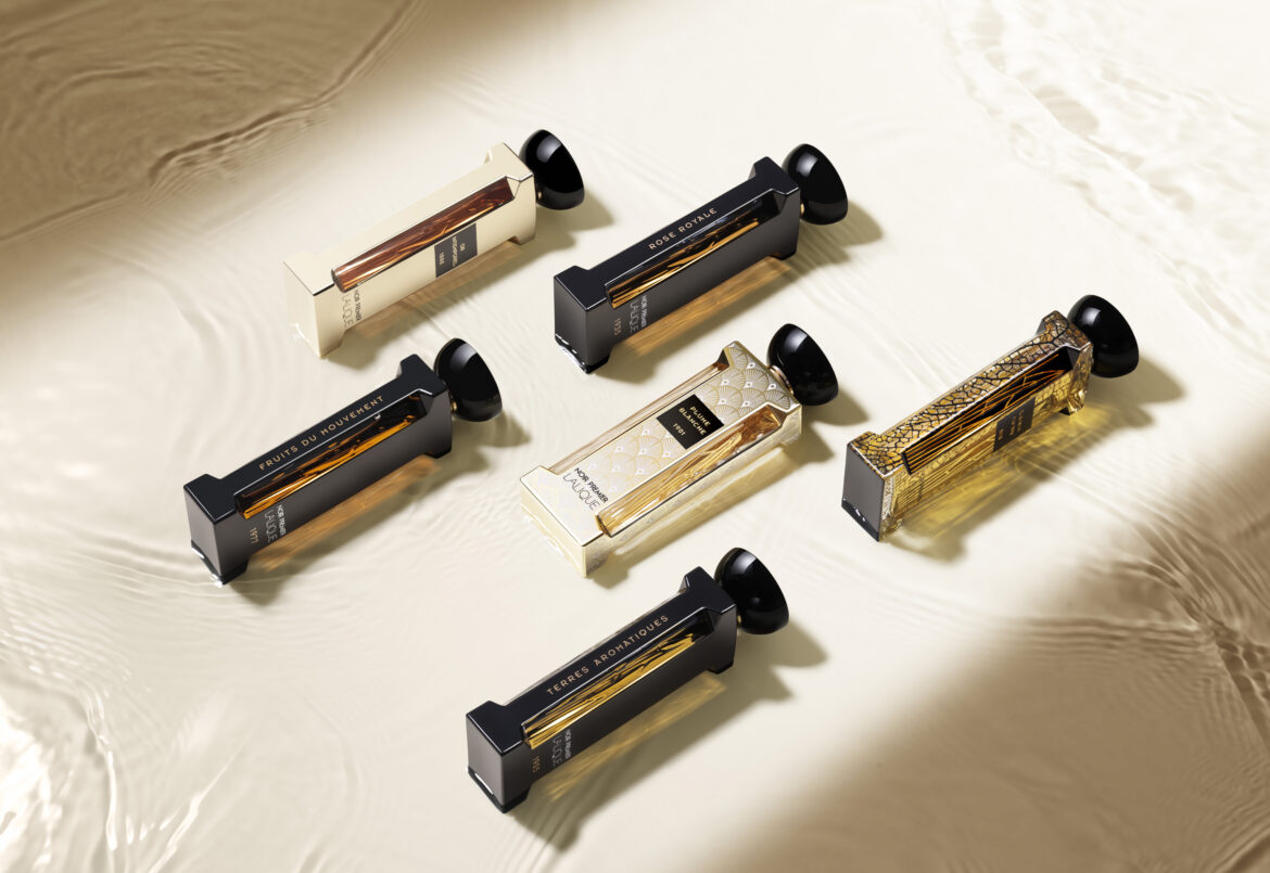 Lalique - la nouvelle fragrance Plume Blanche - collection Noir Premier