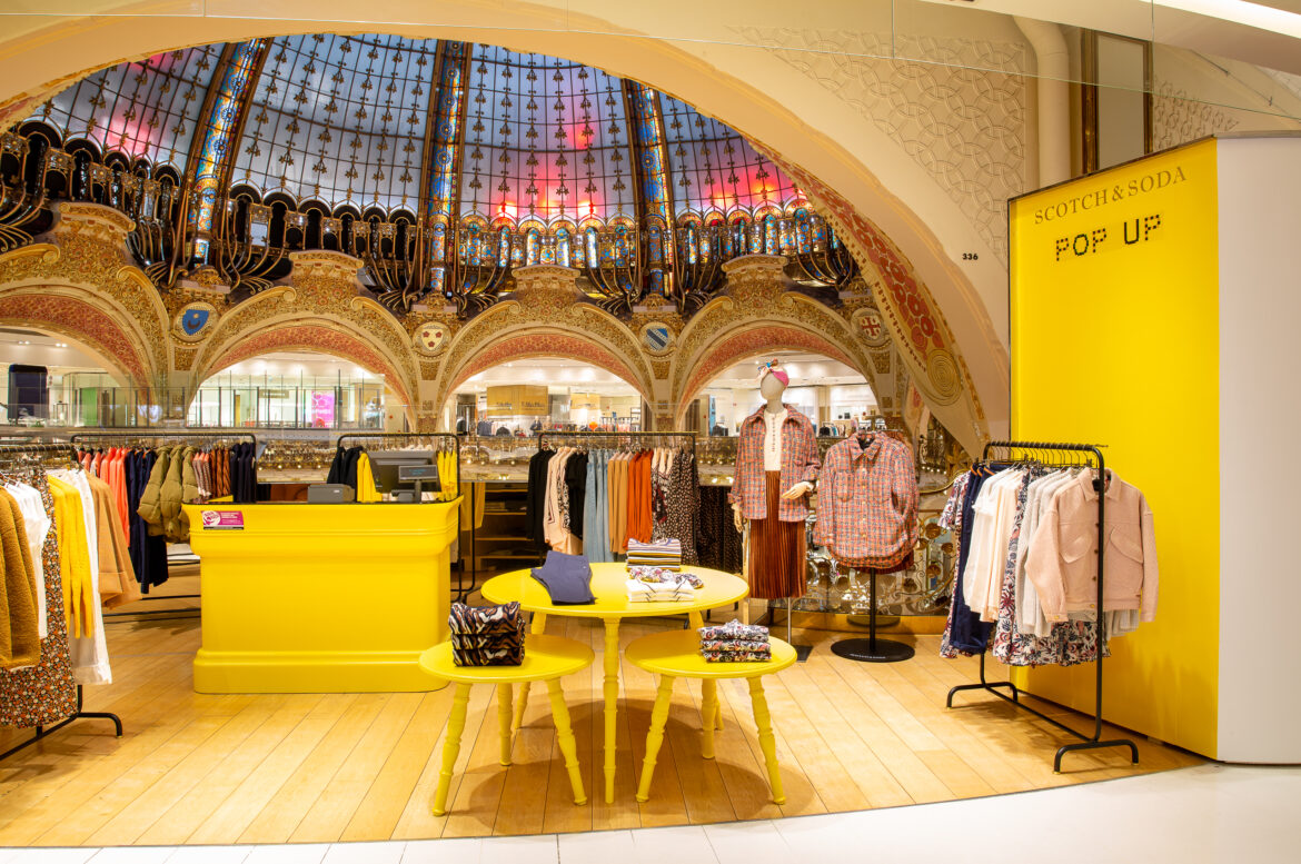 Scotch & Soda ouvre une boutique éphémère pour femmes aux Galeries Lafayette Haussmann