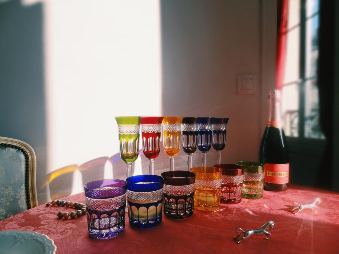 Vessière Cristaux - un art de la table raffiné - flûtes et verres en cristal