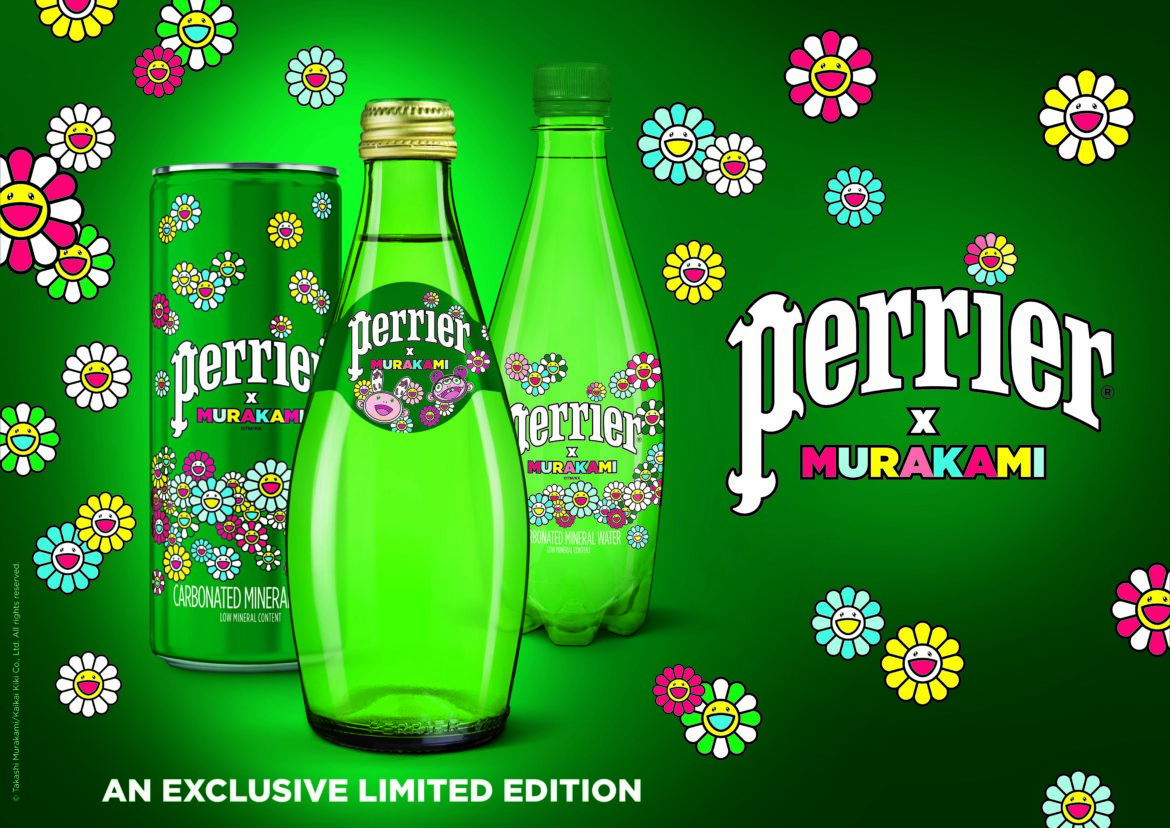 Perrier w/ Takashi Murakami les vendredi 4 et samedi 5 juin à la galerie Perrotin