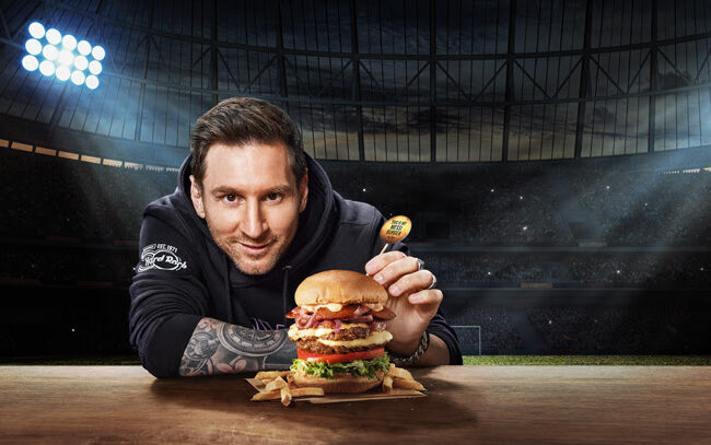 Hard Rock Cafe lance son nouveau burger inspiré par son ambassadeur Lionel Messi