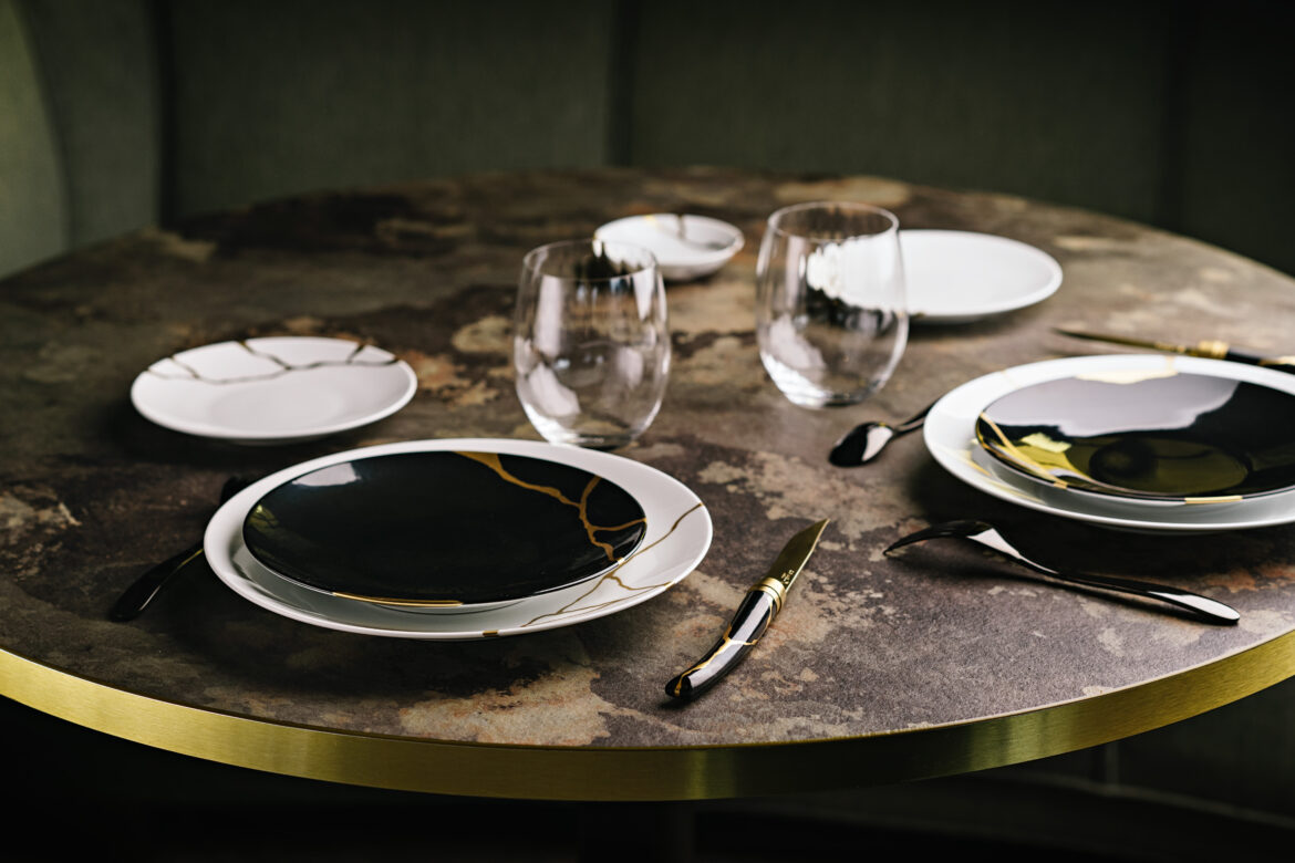 Bernardaud et Opinel présentent le couteau de table Kintsugi